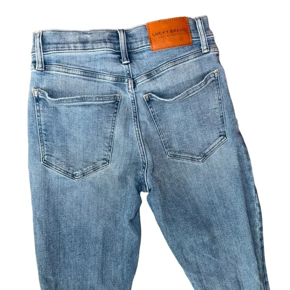 Lucky Brand High Rise Skinny Bridgette Ankle Jean Light Wash Women’s 4/27 - Picture 4 of 7